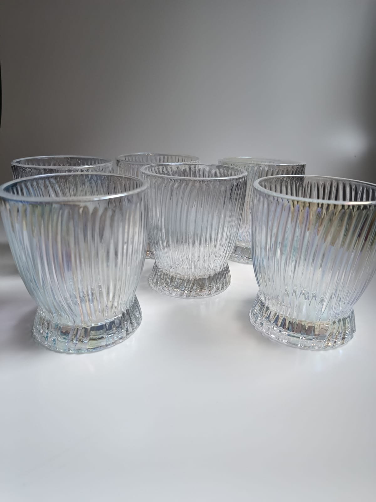 Set de vasos x 6 tornasolado - 280 ml